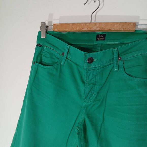 Citizen of humanity womens size 30 Dani crop straight jeans emerald green pants - Picture 2 of 8